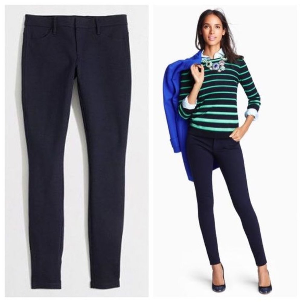 J Crew the Gigi Pant in Navy Size 0 Stretch Skinny Pant